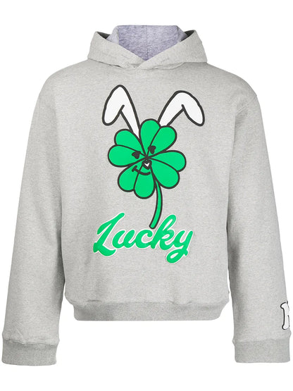 Graphic-Print Pullover Hoodie