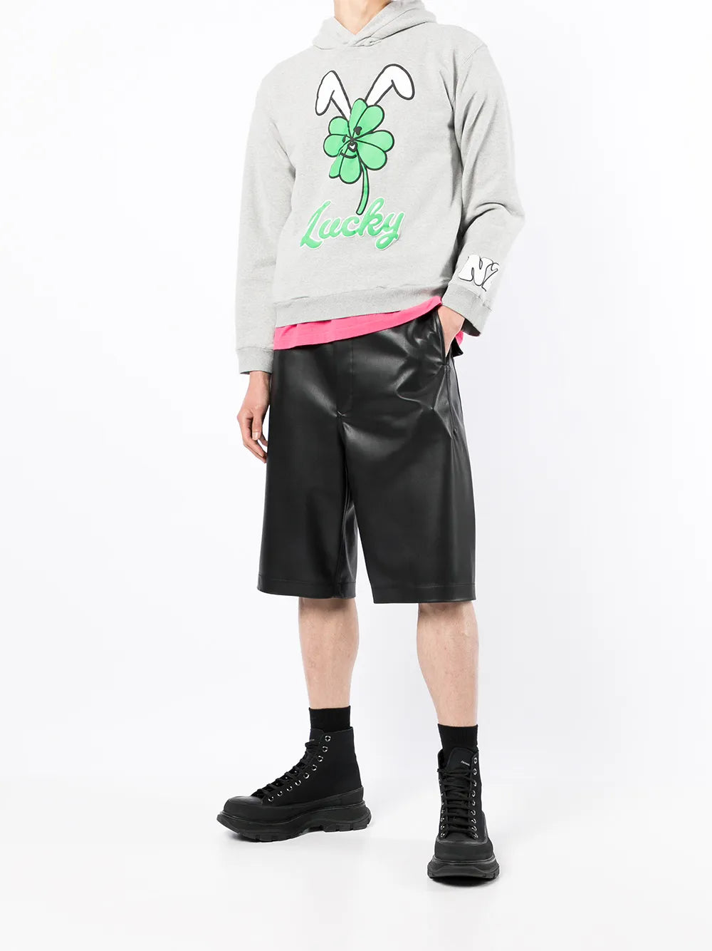Graphic-Print Pullover Hoodie