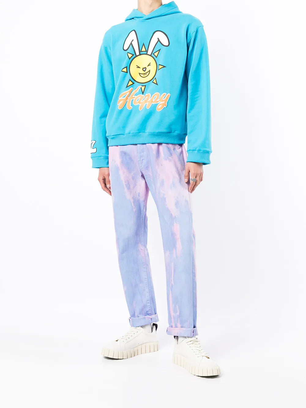 Graphic-Print Pullover Hoodie