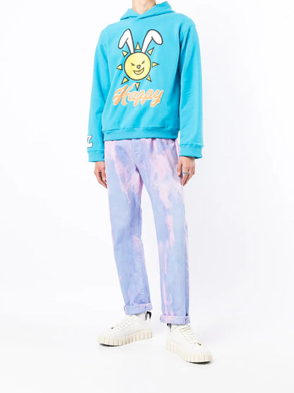 Graphic-Print Pullover Hoodie