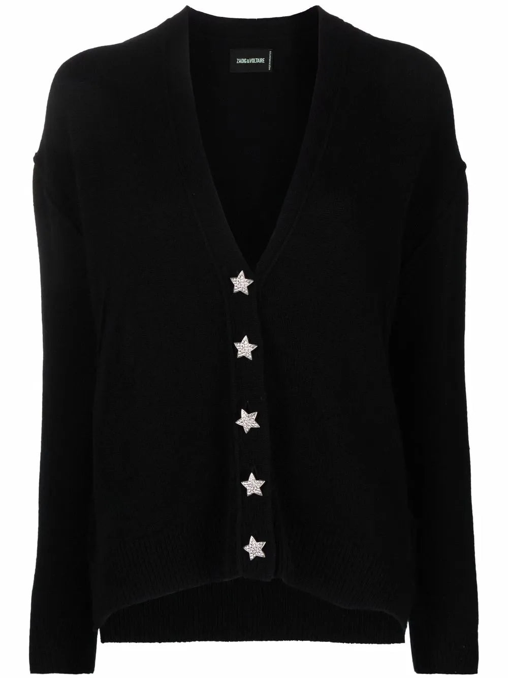 Star Button Cashmere Cardigan