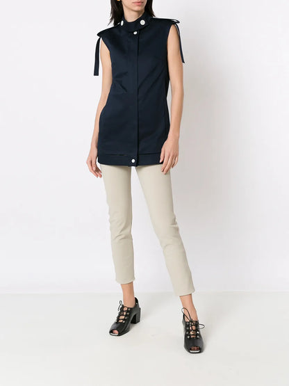 High Waist Slim Cut Trousers