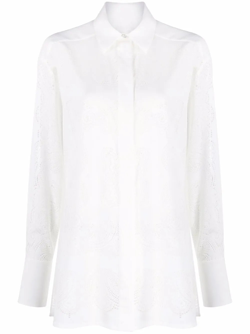 Perforated-Pattern Longlsleeved Shirt