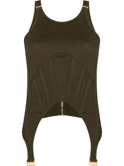Corset-Panel Vest Top