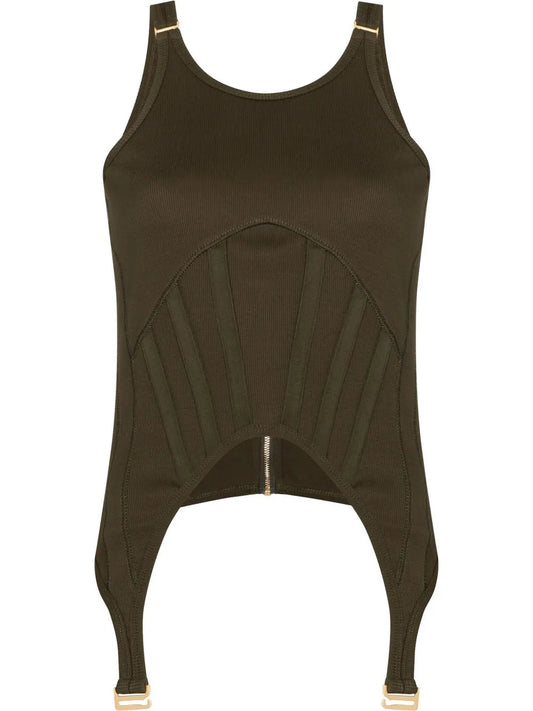 Corset-Panel Vest Top