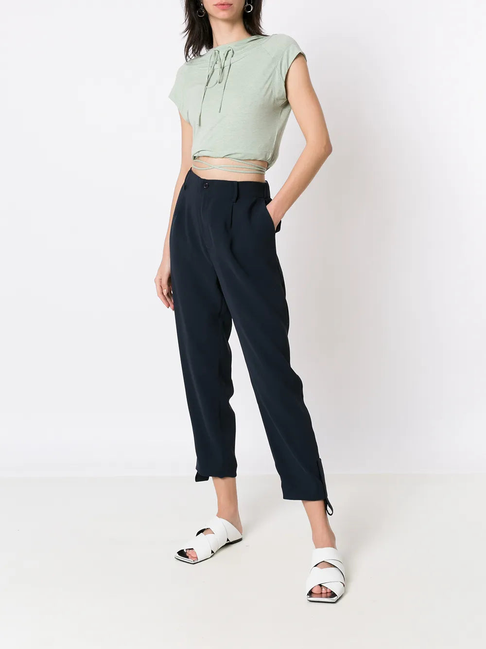 Cropped Hooded Top