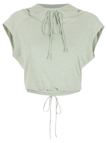 Cropped Hooded Top