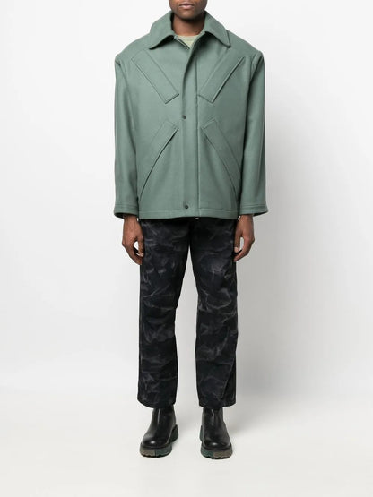 Spread-Collar Four-Pocket Parka