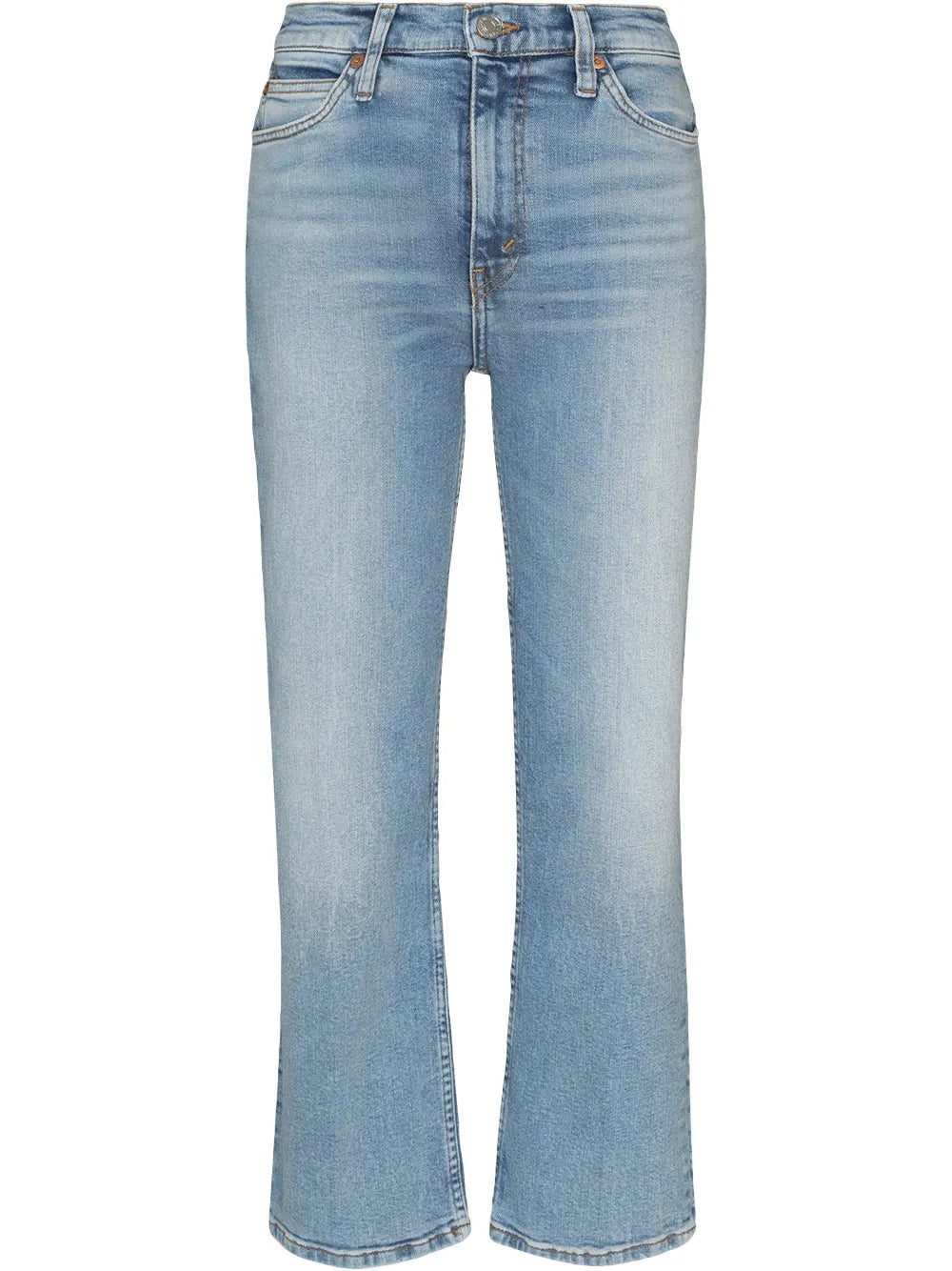 70S Cropped Straight-Leg Jeans