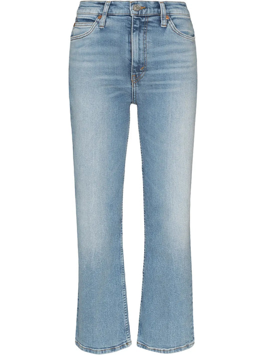70S Cropped Straight-Leg Jeans