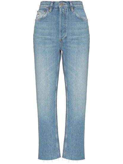 70S Stone Pipe Straight-Leg Jeans