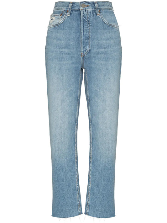 70S Stone Pipe Straight-Leg Jeans