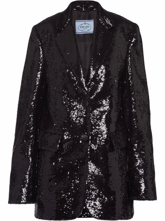 Sequin-Embellished Blazer