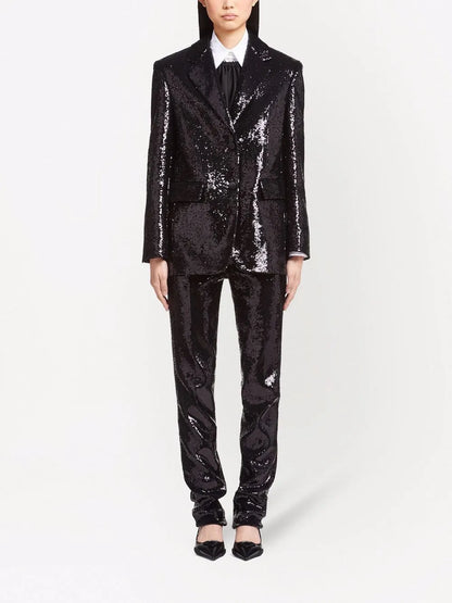 Sequin-Embellished Blazer