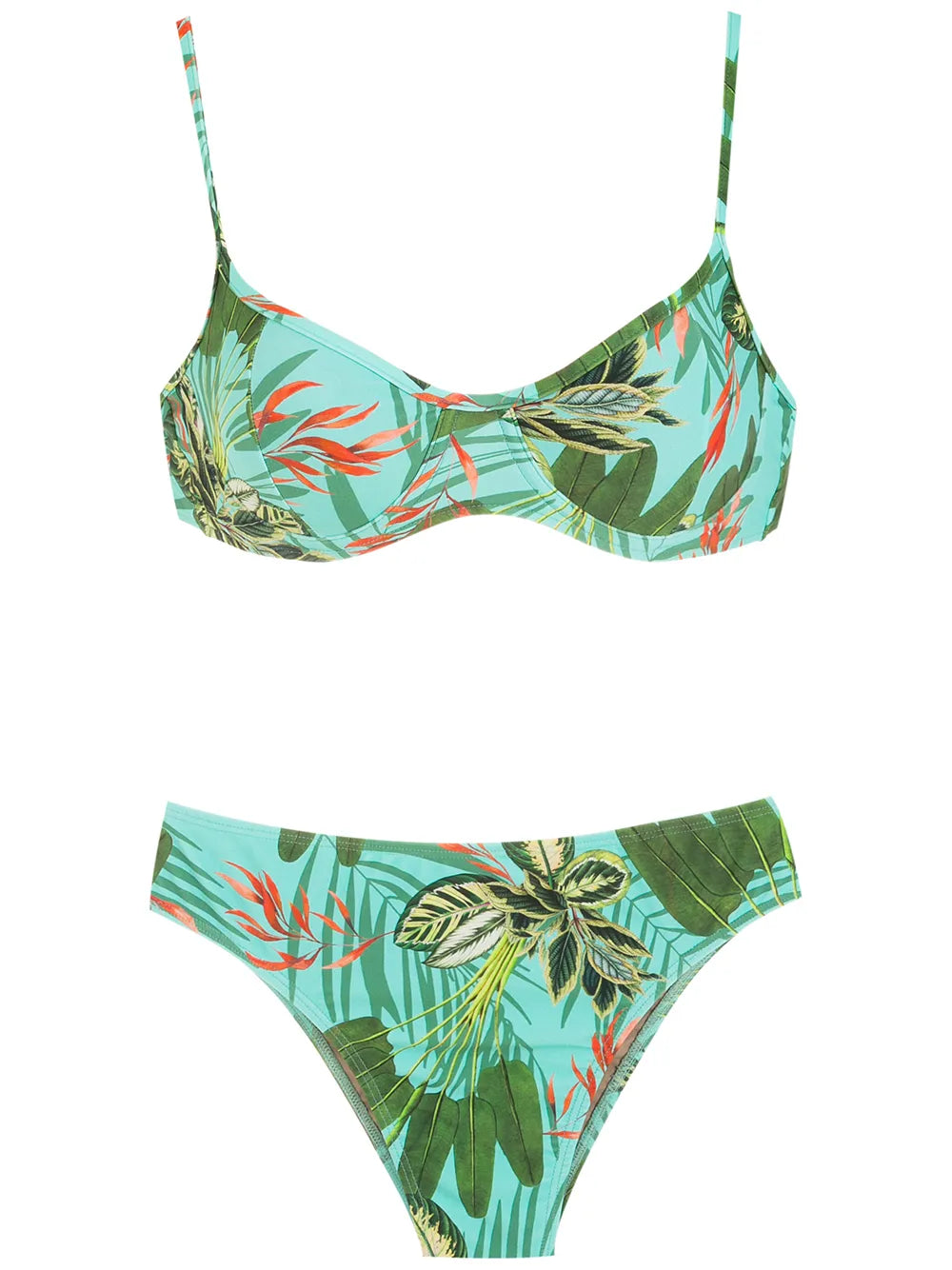 Lilica Leaf-Print Bikini