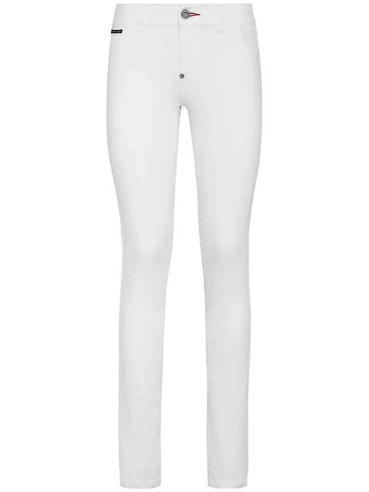 Logo-Plaque Skinny-Cut Jeans