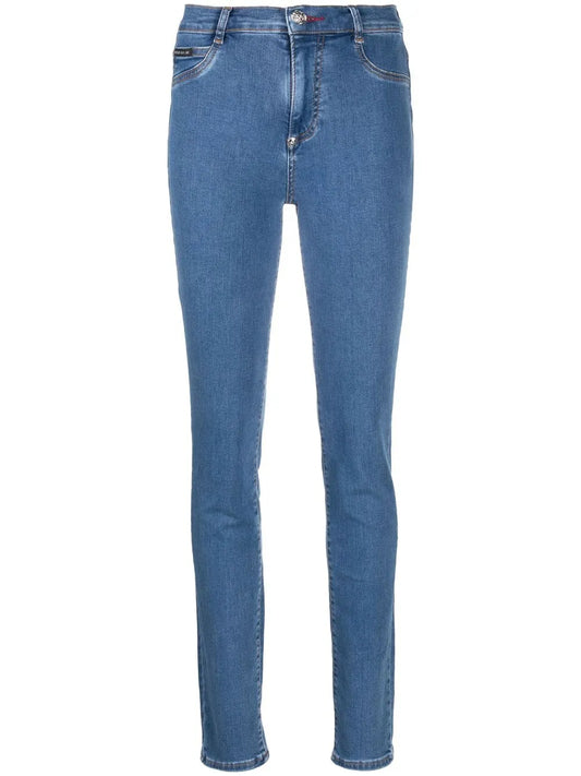 High-Waist Skinny-Cut Jeans