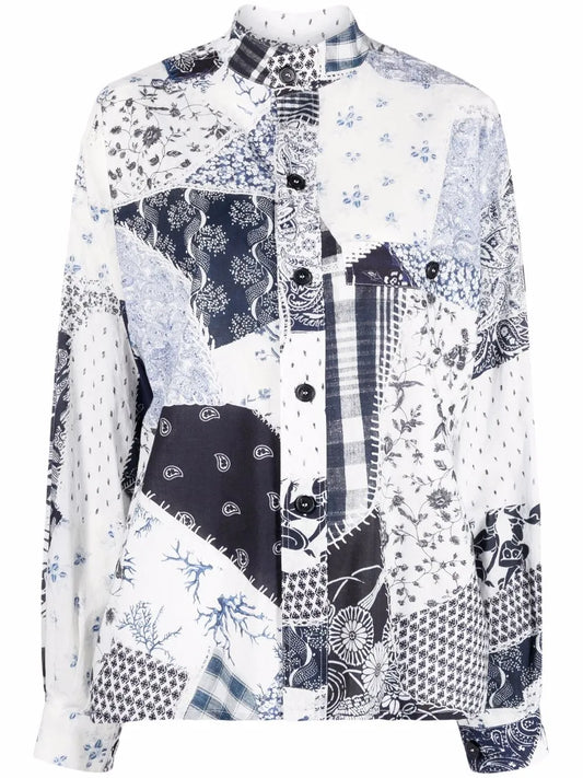 Patchwork Printed Shirt