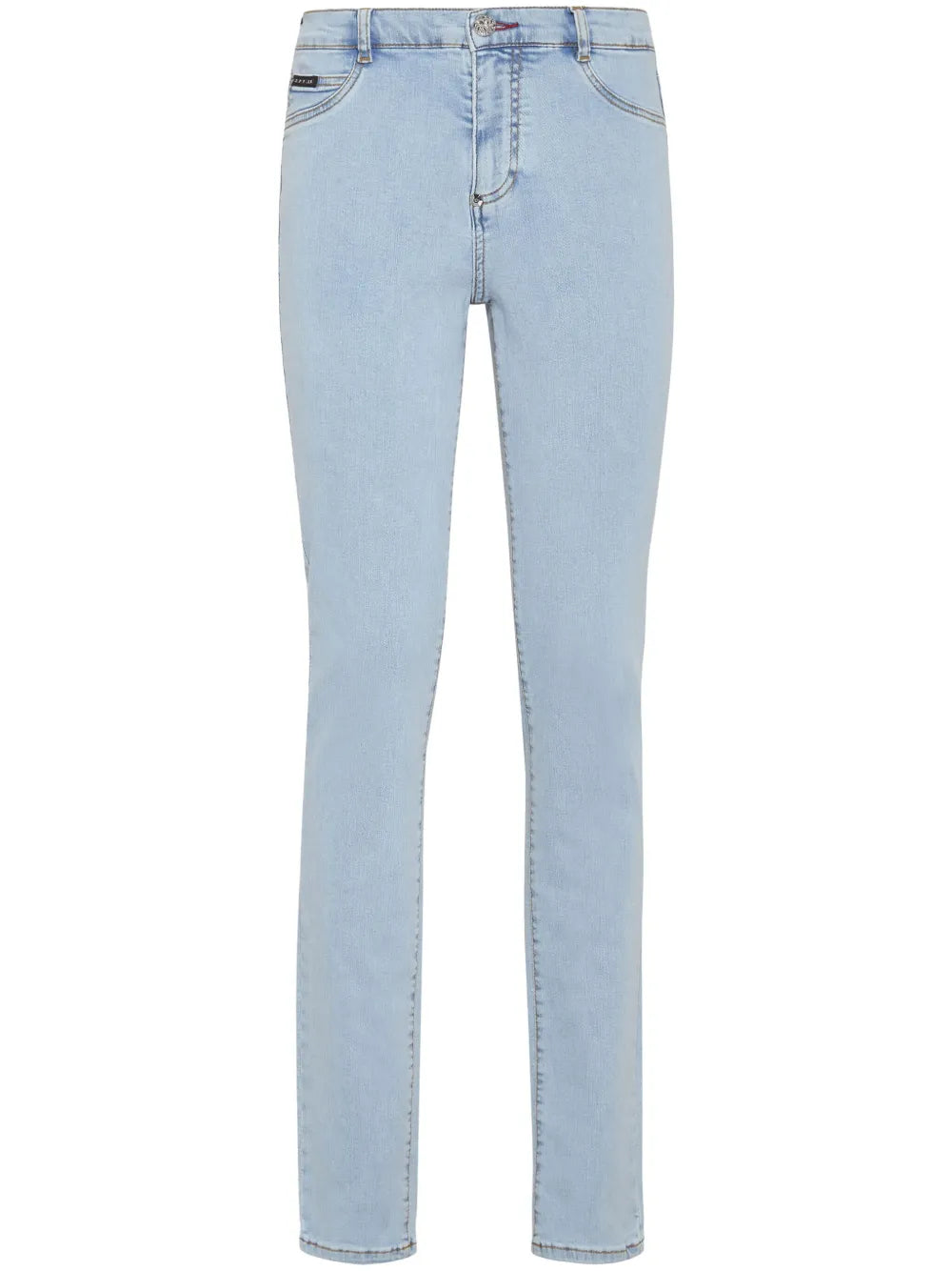 Logo-Plaque Skinny-Cut Jeans