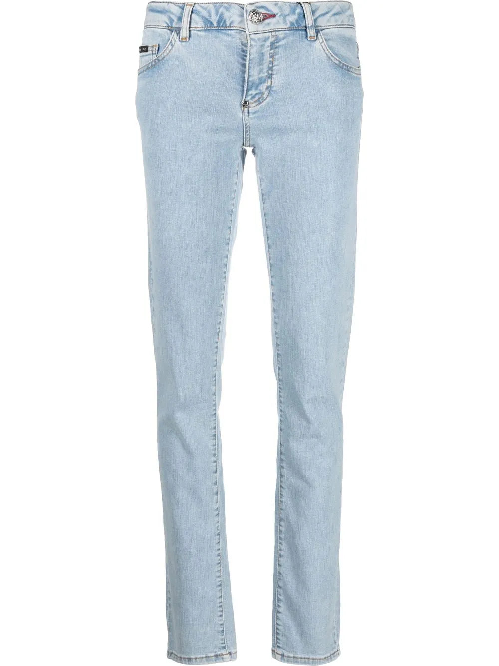 Light-Wash Slim-Cut Jeans