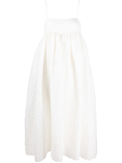 Beth Plissé Empire-Line Dress