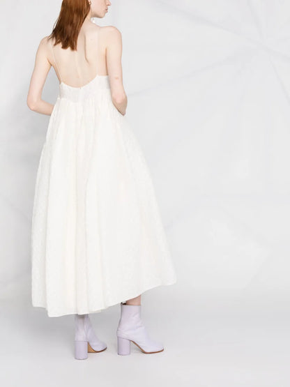 Beth Plissé Empire-Line Dress