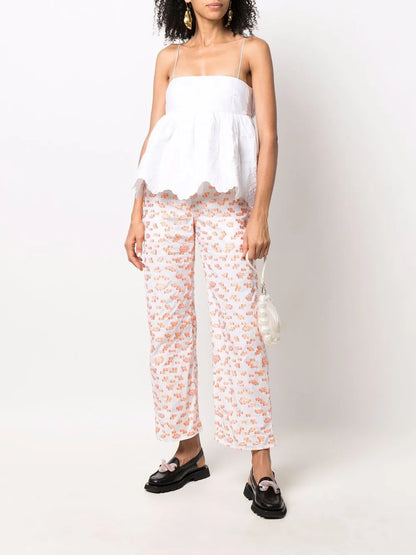 Selena Floral-Quilted Top