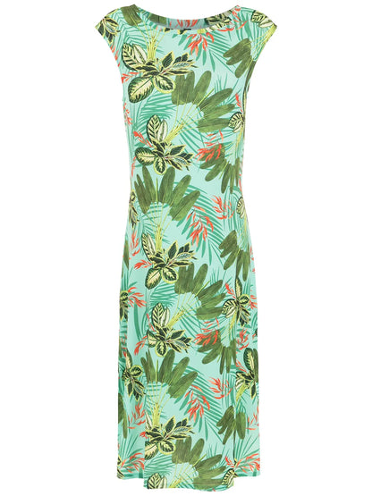 Zababa Tropical Print Dress