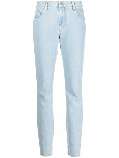 High-Rise Straight-Leg Jeans