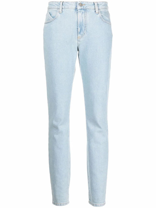 High-Rise Straight-Leg Jeans