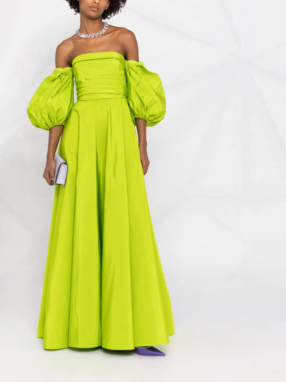 Off-Shoulder Floor-Lentgh Dress