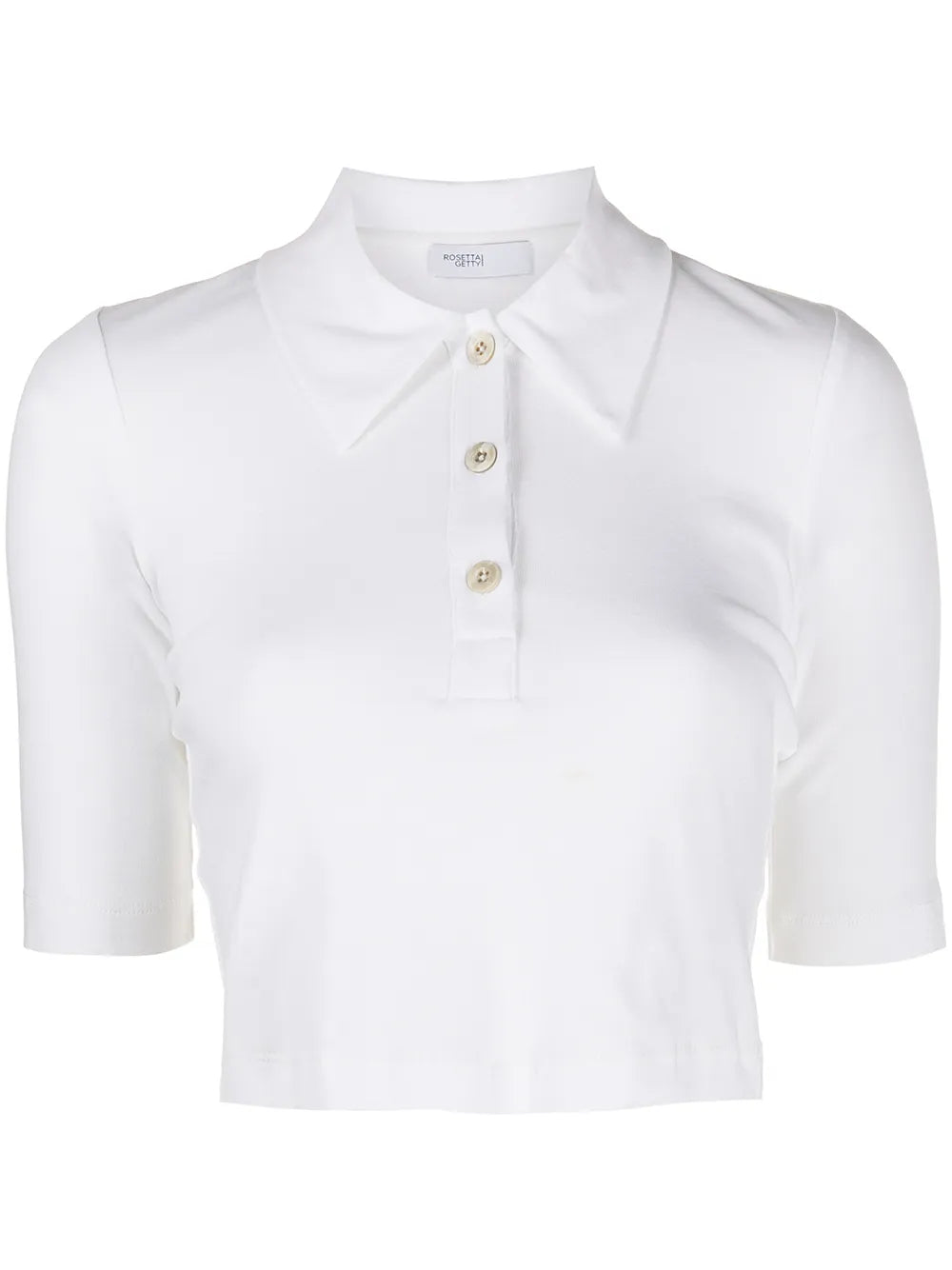 Cropped Shortsleeved Polo Shirt