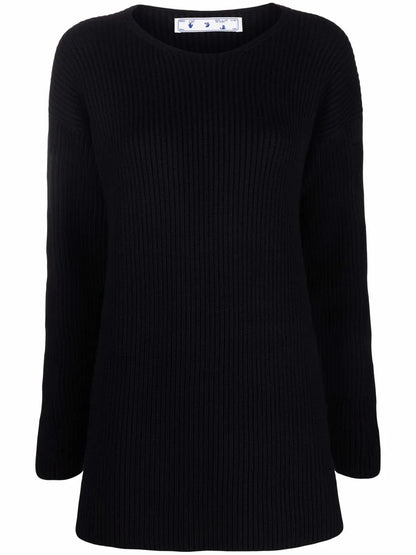 Ribbed-Knit Wool Jumper