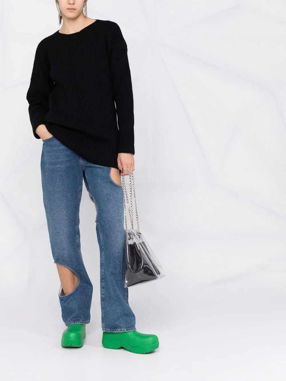 Ribbed-Knit Wool Jumper