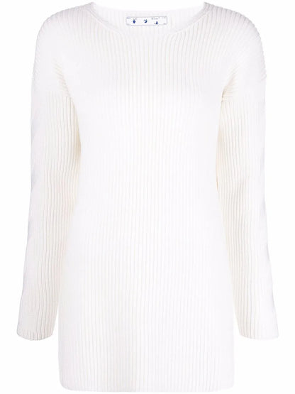 Ribbed-Knit Wool Jumper