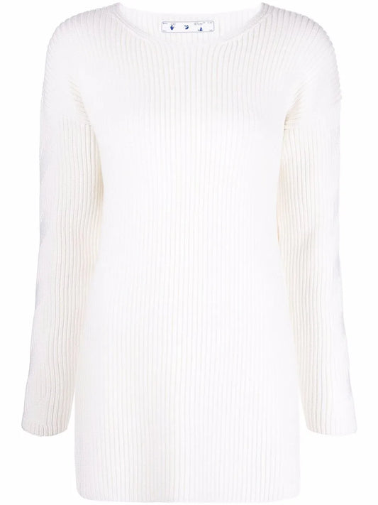 Ribbed-Knit Wool Jumper