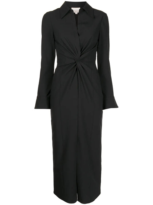 Mckenna Twist Midi Shirt Dress