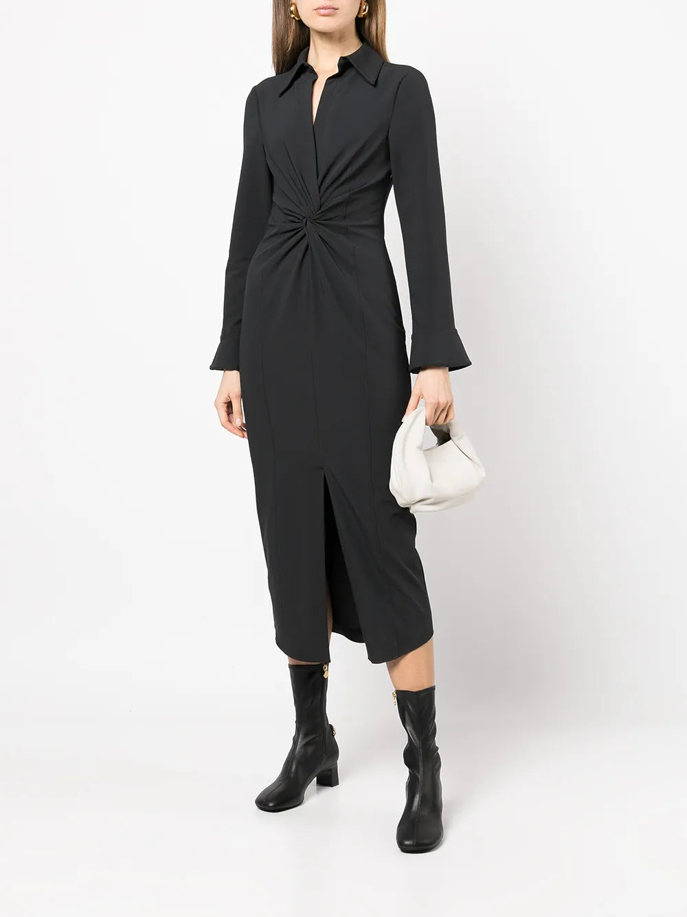 Mckenna Twist Midi Shirt Dress