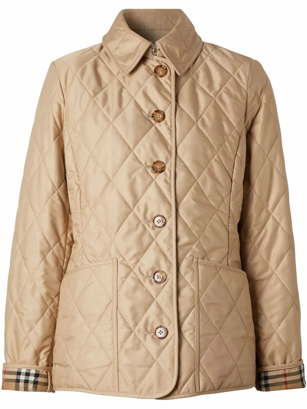Diamond-Quilted Jacket