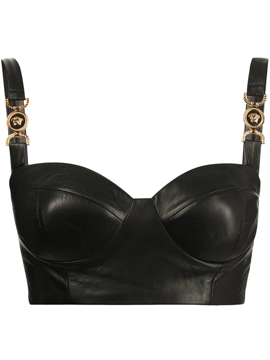 Medusa '95 Leather Bustier Top