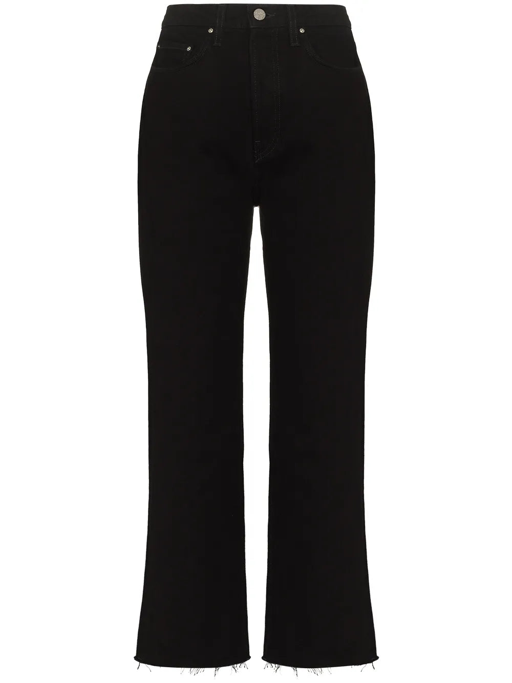 Cropped Straight-Leg Jeans