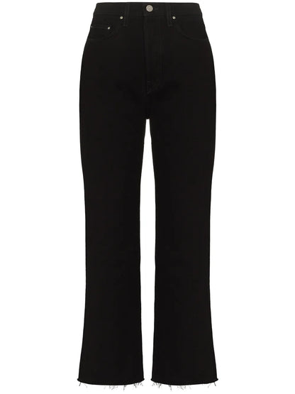 Cropped Straight-Leg Jeans