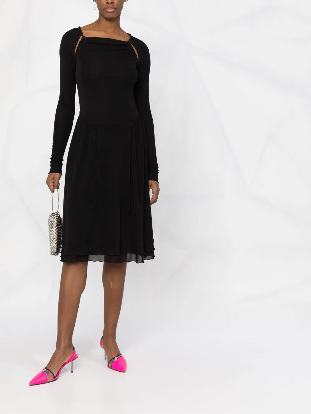 Cut-Out Detailed Midi Dress