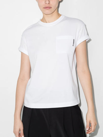 Monili Crew-Neck Cotton T-Shirt