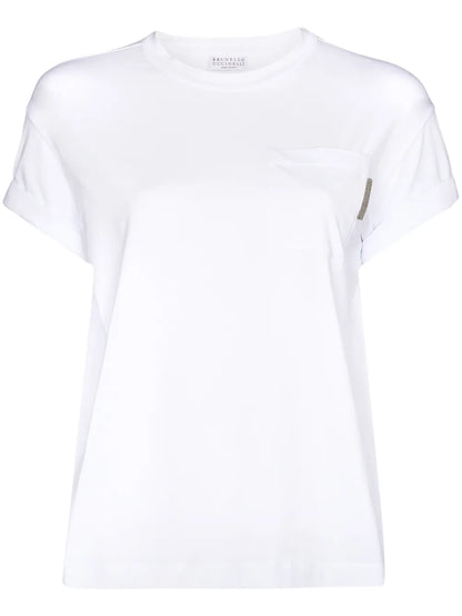 Monili Crew-Neck Cotton T-Shirt