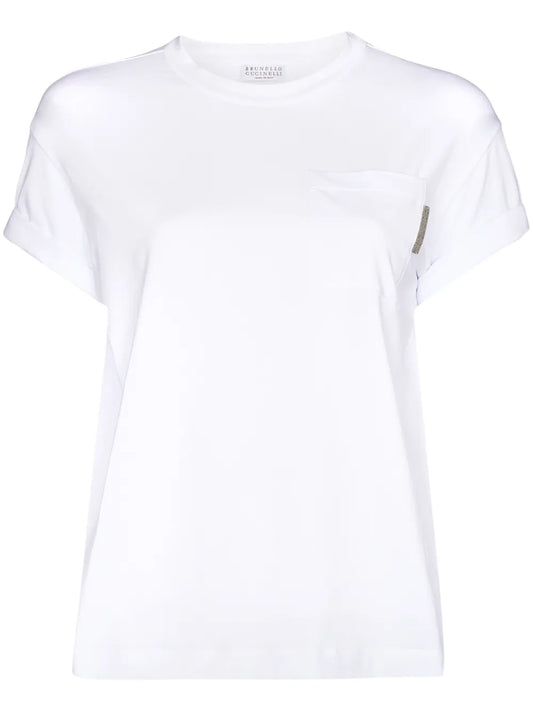 Monili Crew-Neck Cotton T-Shirt