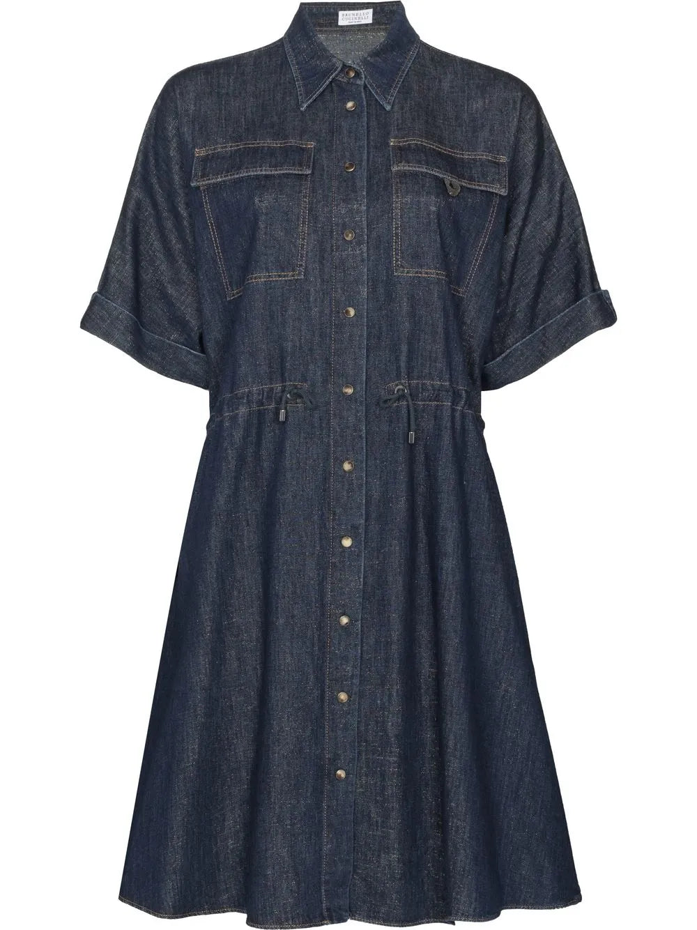 Denim Midi Shirt Dress