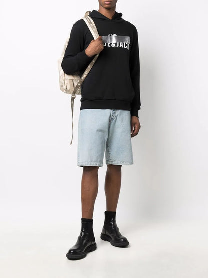 Logo-Print Pullover Hoodie