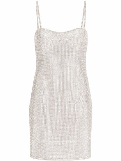 Crystal Mesh Minidress