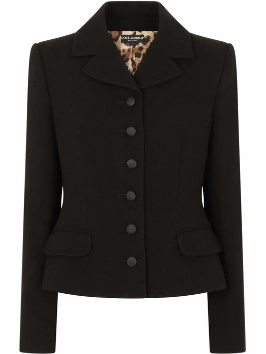 Single-Breasted Virgin Wool Blazer